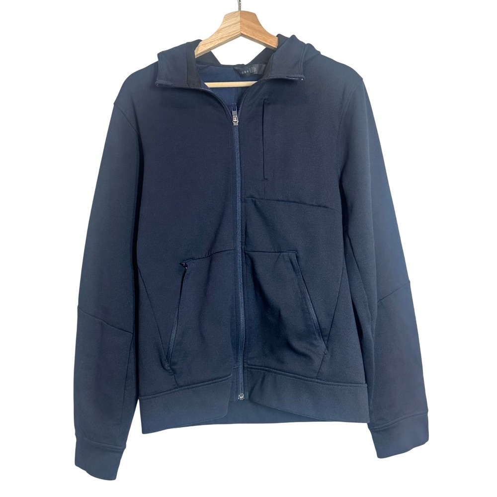 Lululemon City Sweat Navy Full Zip Hooded Jacket Hoodie Athleisure Mens Size S